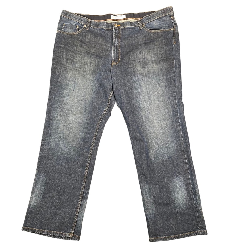 Lee Modern Series L642 Mens Relaxed Fit Straight Leg Blue Jeans Dark Wash